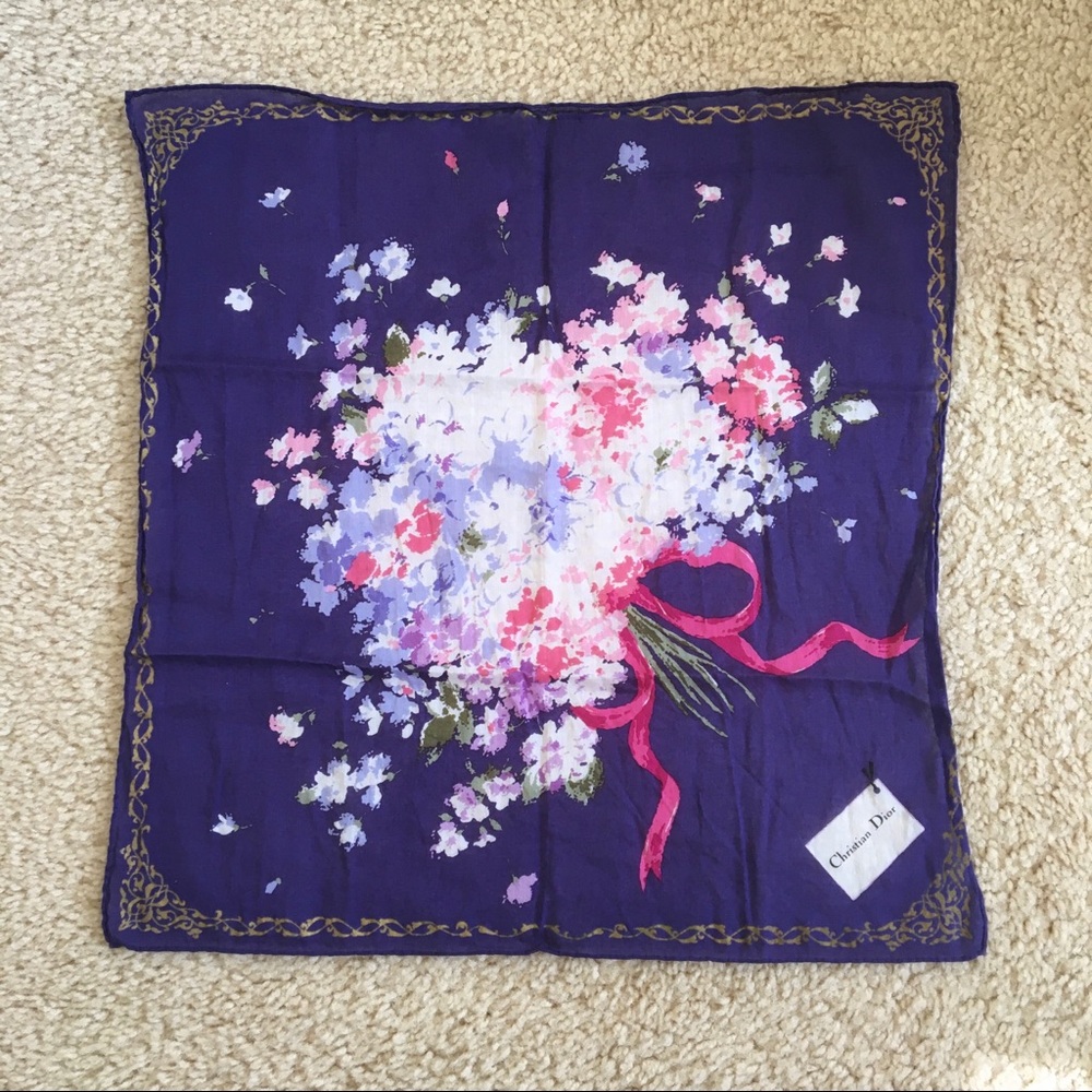 Vintage Christian Dior Handkerchief
